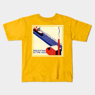 Manchester England Ship Canal Kids T-Shirt